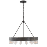 Roark 30" Modular Ring Chandelier - Aged Iron