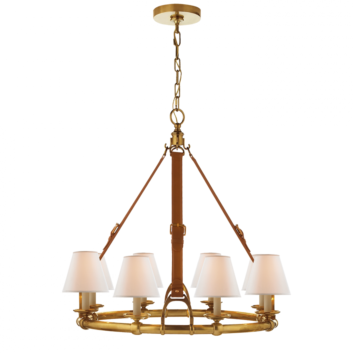 Westbury Chandelier - Natural Brass