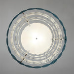 Circles Frills Blue Pendant Light Metal Stylish Living Room Ceiling Light
