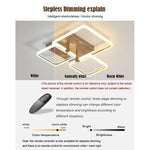 Squares Artistic Dimmable LED Modern Ceiling Lights Flush Mount Lighting