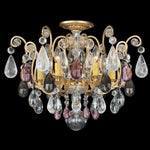 Renaissance Rock Crystal 16"H x 20"W 6-Light Semi-Flush in Etrusc