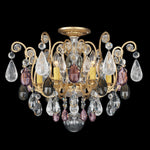Renaissance Rock Crystal 16"H x 20"W 6-Light Semi-Flush in Heirlo