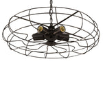 Retro Nostalgic Creative Personality Industrial Fan Chandelier for Cafe Restaurant