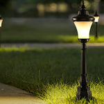 Retro Outdoor High Pole Landscape Decorative Lighting Post Lights for Garden Park