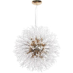 Round Design Crystal Metal LED Antique Chandeliers Kitchen Pendant Lighting