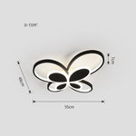 Cluster Dimmable Butterfly LED Flush Mount Ceiling Light for Baby Kids