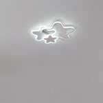 Triple Star Flush Mount Light LED Ceiling Light for Baby Kids Lighting