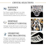 Sarella 6.5"H x 15.5"W 3-Light Crystal Flush Mount in Antique Sil
