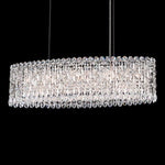 Trilliane Strands Pendant, 8-Light, Polished Stainless Steel, Clear Heritage Crystal, 45"W (TR4813N-401H 1811T2)