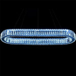 Chrome Golden Crystal Clear Beauty Oval Ring Hanging Pendant Chandelier