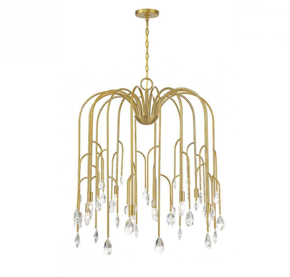 Anholt Chandelier, 8-Light, Noble Brass, 32"W (1-6688-8-127 ALRQ3)