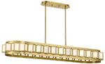 Savoy House Gideon 14.5" Wide Warm Brass 8-Light Linear Chandelier