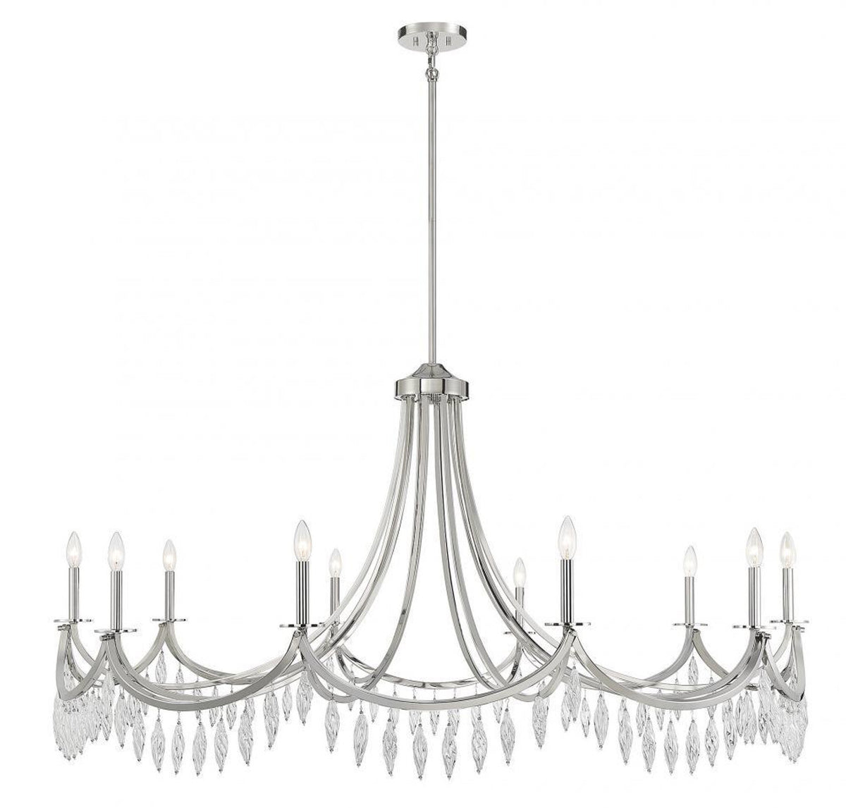Marquise Chandelier, 4-Light, Matte Black with Warm Brass Accents, Optic Acrylic Elements Shade, 24"W (1-1669-4-143 AHXXU)
