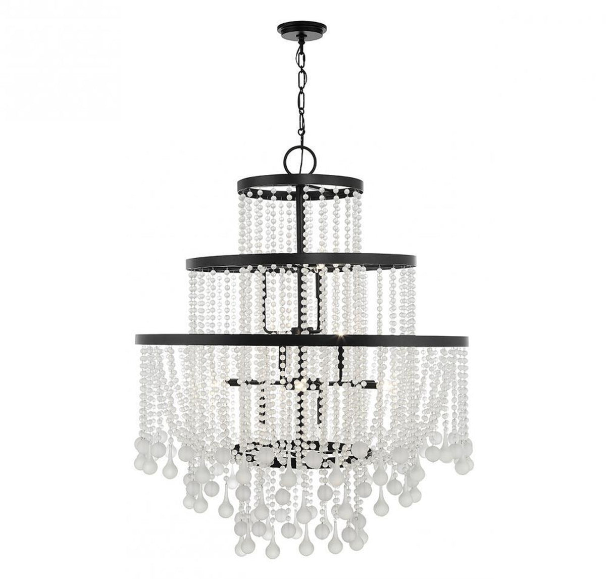 Luna Chandelier, 15-Light, Warm Brass, 45"W (1-1868-15-322 ALVNW)