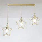 Multi Star Shaped Modern Pendant Lighting Metal Pendant Lighting