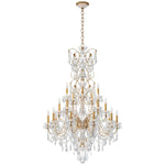 Century 20 Light 37" Wide Crystal Chandelier