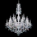 Sterling 20 Light 34" Wide Crystal Chandelier with Clear Swarovski Heritage Crystals