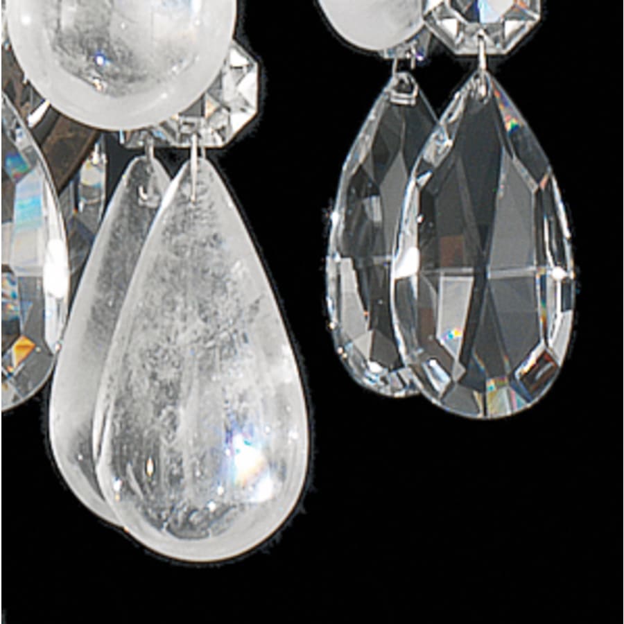 Renaissance Rock Crystal 6 Light 20" Wide Semi-Flush Waterfall Ceiling Fixture