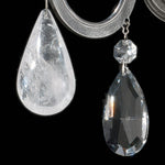 Renaissance Rock Crystal 6 Light 20" Wide Semi-Flush Waterfall Ceiling Fixture