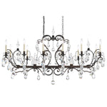 Renaissance 14 Light 56" Wide Crystal Chandelier with Clear Heritage Crystals