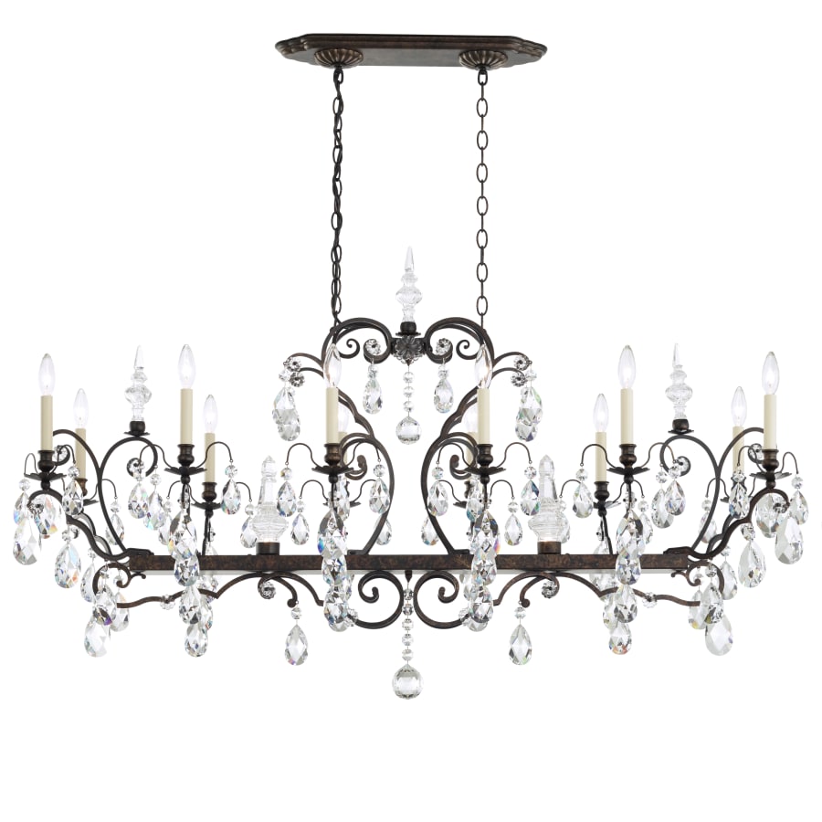 Renaissance 14 Light 56" Wide Crystal Chandelier with Clear Heritage Crystals