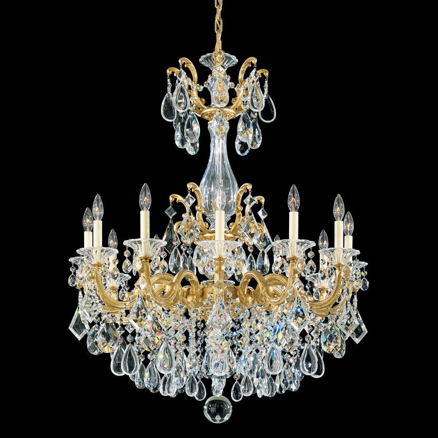 La Scala 12 Light 33" Wide Crystal Chandelier