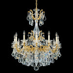 La Scala 12 Light 33" Wide Crystal Chandelier