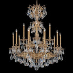 Milano 15 Light 39" Wide Crystal Chandelier with Clear Optic Crystals