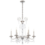 Helenia 6 Light 28" Wide Crystal Chandelier with Clear Heritage Crystal Accents