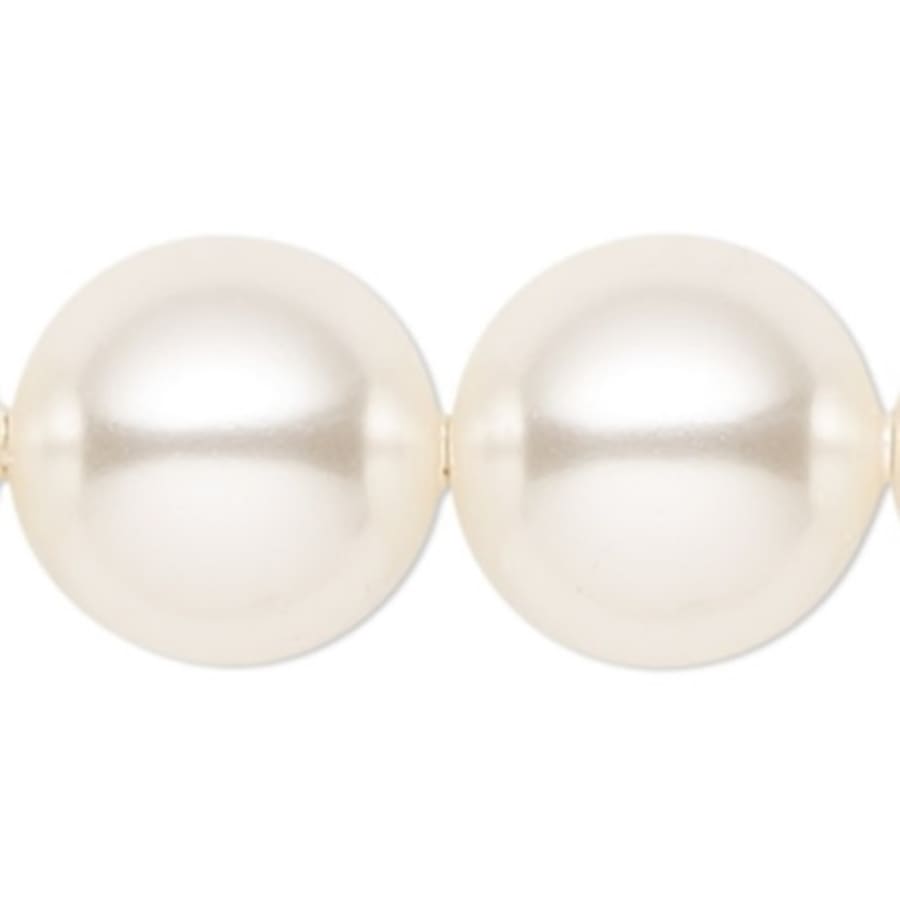 Priscilla 10 Light 36" Wide Crystal Chandelier with White Pearl Beads