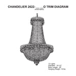 Schonbek Camelot 19 1/2" W in Aurelia and Crystal Chandelier