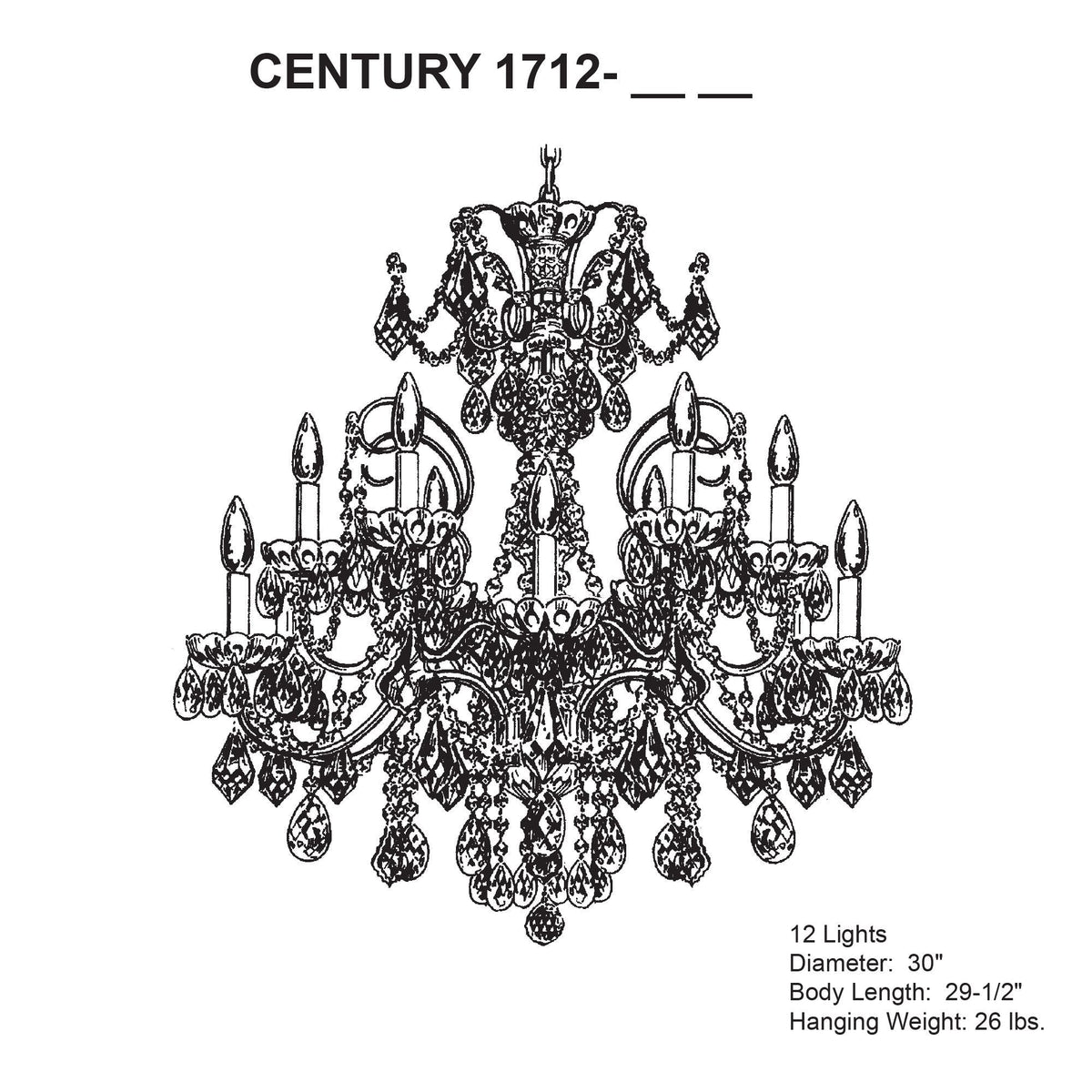Schonbek Century 30" Wide Etruscan Gold 12-Light Chandelier