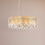 Schonbek Chatter 24" Wide Gold Mirror Crystal Pendant Light