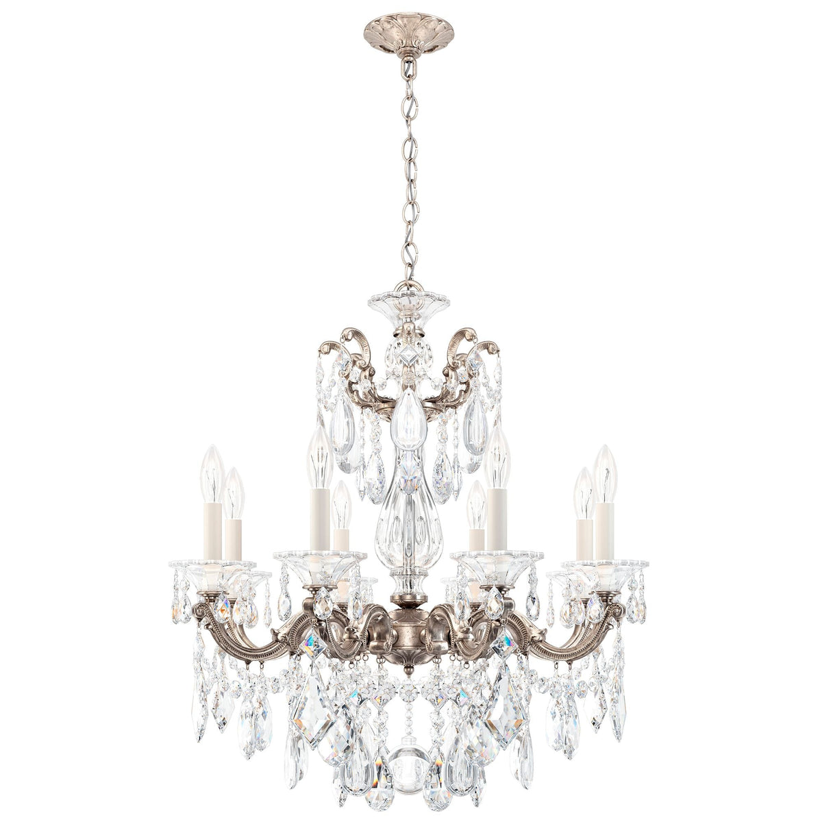Schonbek La Scala Collection 8-Light Crystal Chandelier