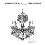 Schonbek La Scala Collection 8-Light Crystal Chandelier