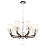 Emilea 8 Light 33" Wide Crystal Chandelier with Swarovski Optic Crystals