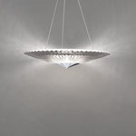 Schonbek Origami 24" Wide Polished Chrome Clear Crystal 1-Light Pendan