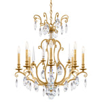 Renaissance Nouveau 8 Light 32" Wide Crystal Chandelier with Clear Heritage Crystal Accents