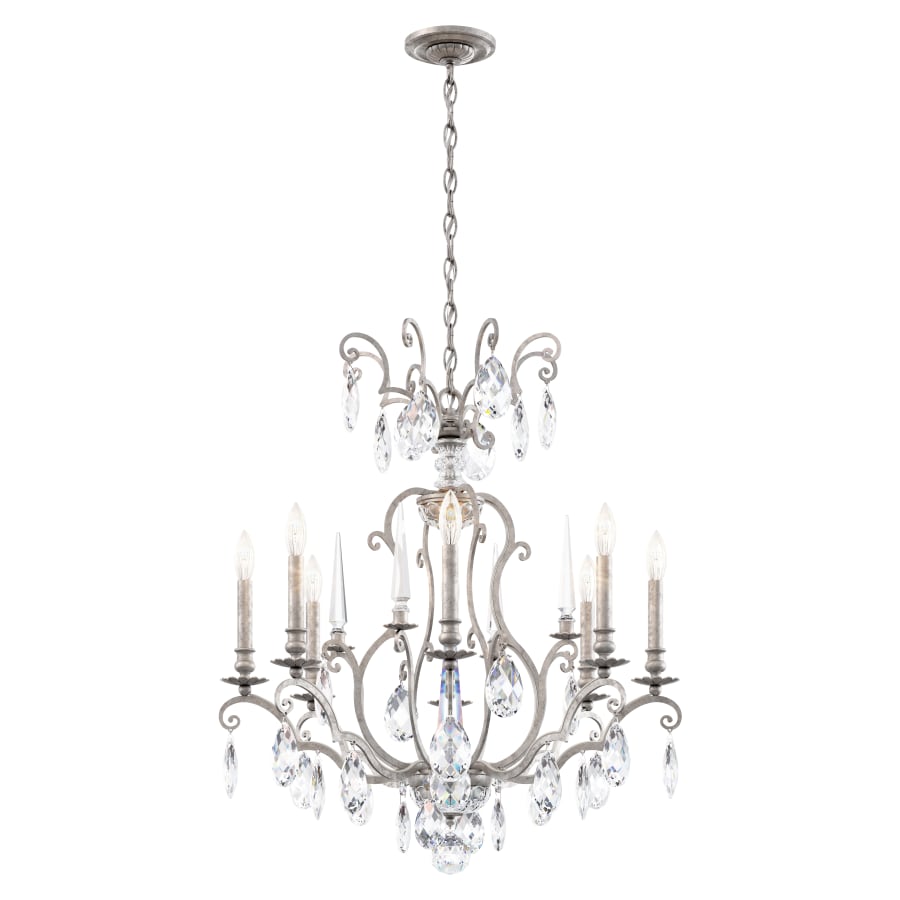Renaissance Nouveau 8 Light 32" Wide Crystal Chandelier with Clear Heritage Crystal Accents