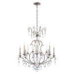 Renaissance Nouveau 8 Light 32" Wide Crystal Chandelier with Clear Heritage Crystal Accents