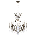 Renaissance Nouveau 8 Light 32" Wide Crystal Chandelier with Clear Heritage Crystal Accents