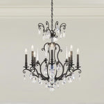 Renaissance Nouveau 8 Light 32" Wide Crystal Chandelier with Clear Heritage Crystal Accents