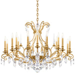 Renaissance Nouveau 18 Light 40" Wide Crystal Chandelier with Clear Heritage Crystal Accents