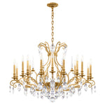 Renaissance Nouveau 18 Light 40" Wide Crystal Chandelier with Clear Heritage Crystal Accents