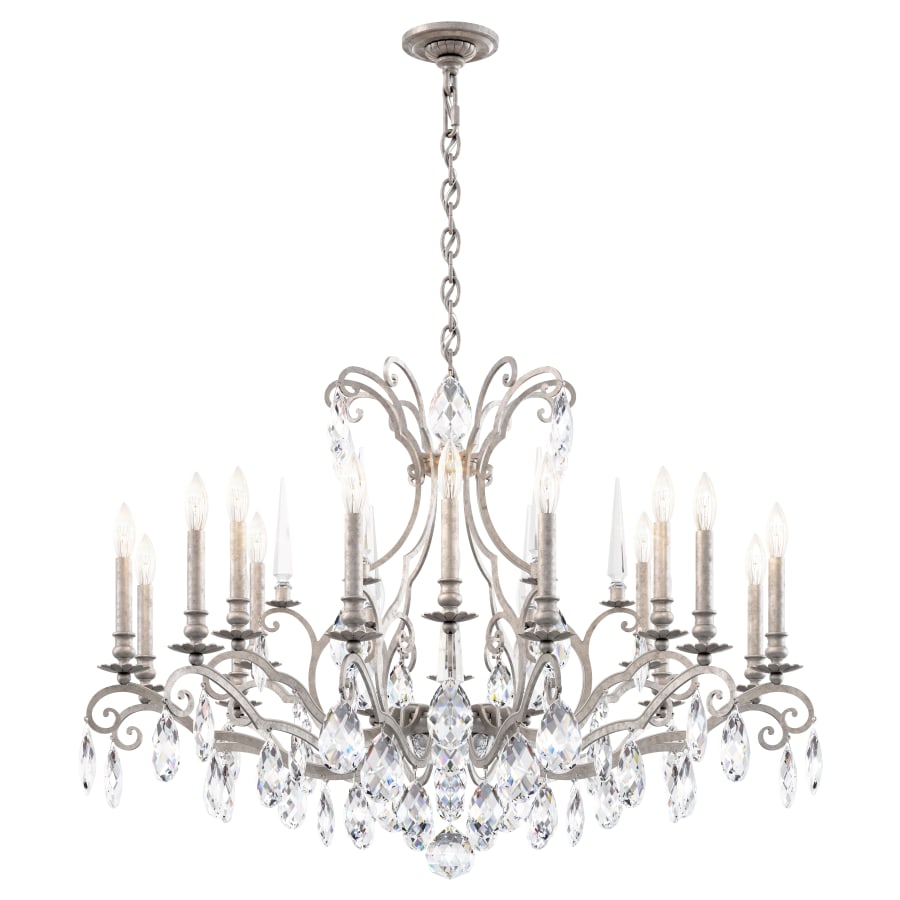 Renaissance Nouveau 18 Light 40" Wide Crystal Chandelier with Clear Heritage Crystal Accents