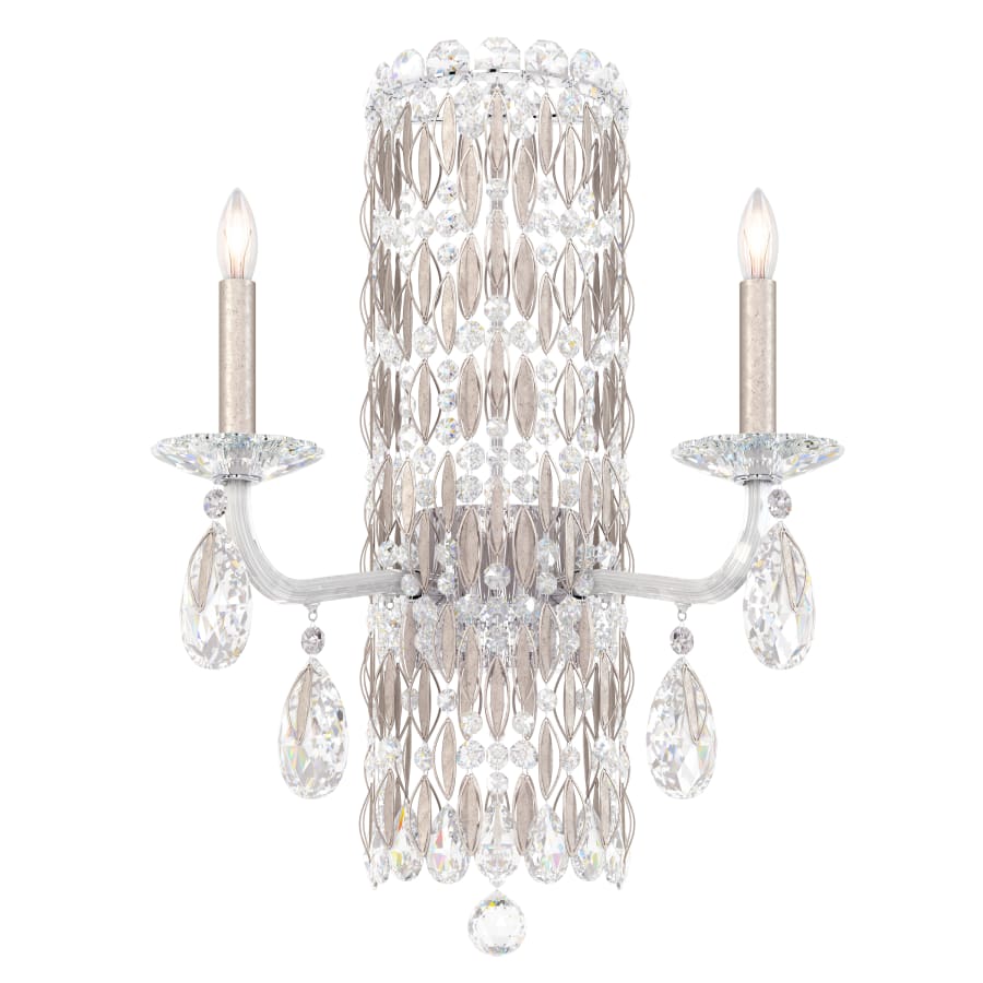 Sarella 2 Light 23" Tall Wall Sconce with Heritage Crystals