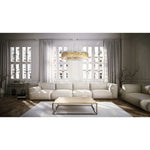 Sarella 12 Light 24" Wide Crystal Pendant with Heritage Crystals