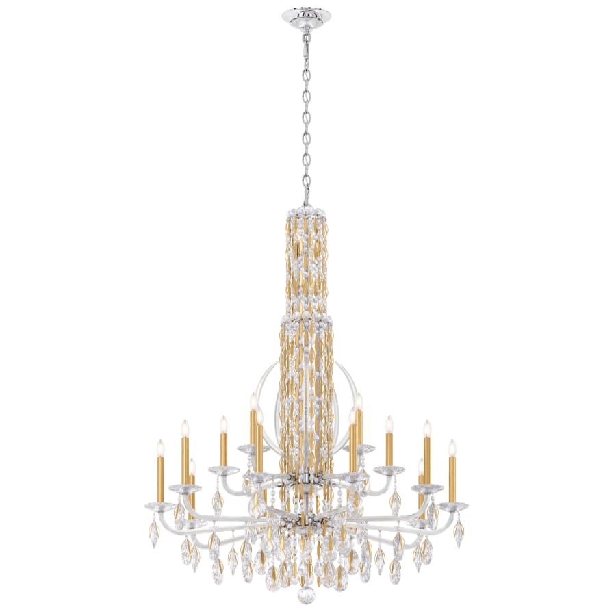 Sarella 17 Light 41" Wide Crystal Chandelier with Heritage Crystals