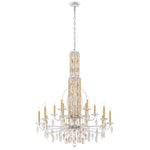 Sarella 17 Light 41" Wide Crystal Chandelier with Heritage Crystals