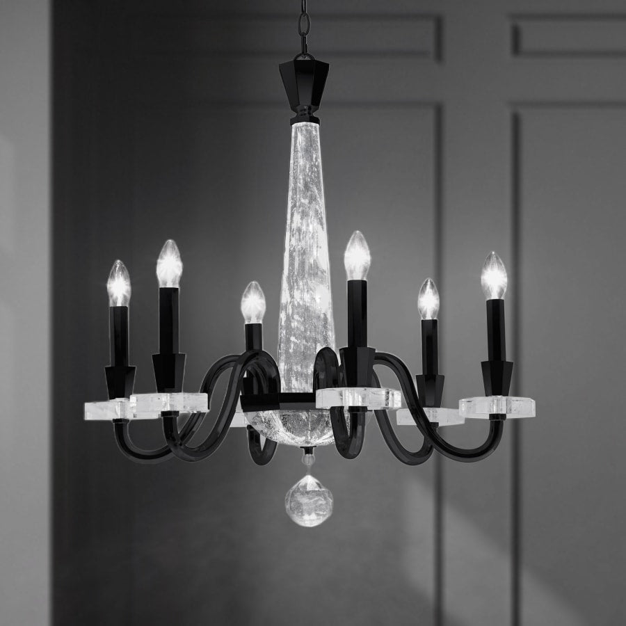 Amadeus 6 Light 27" Wide Crystal Candle Style Chandelier